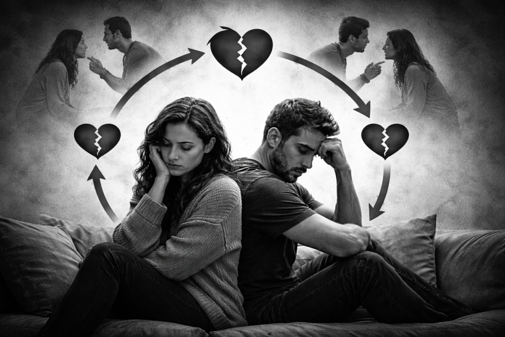 Przymus powtarzania w relacjach: wzorce, które nieświadomie odtwarzamy w związkach